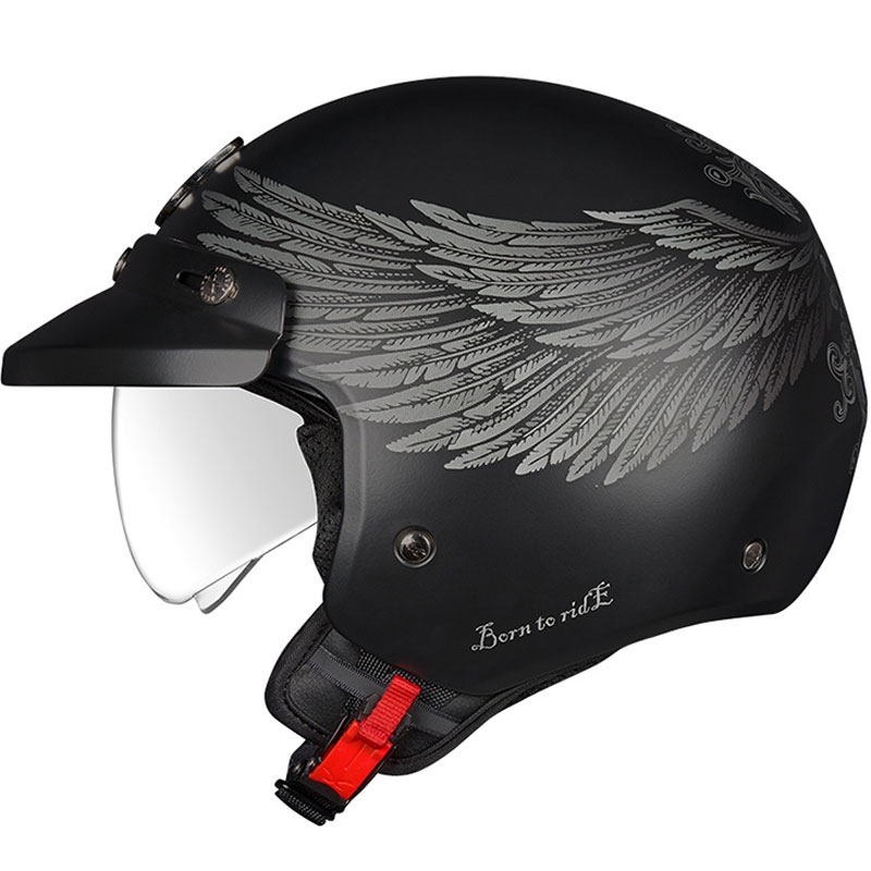 Otvorená prilba na motocykel NEXX Y.10 EAGLE RIDER čierno-šedá výpredaj