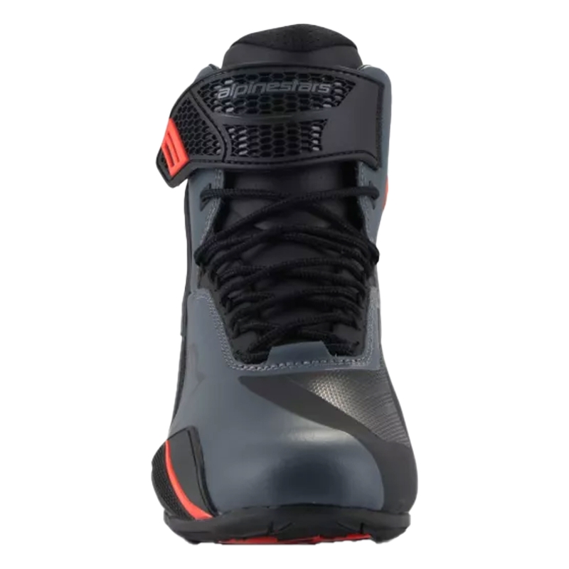 Topánky na motorku Alpinestars Faster-4 čierno-šedo-fluo červené