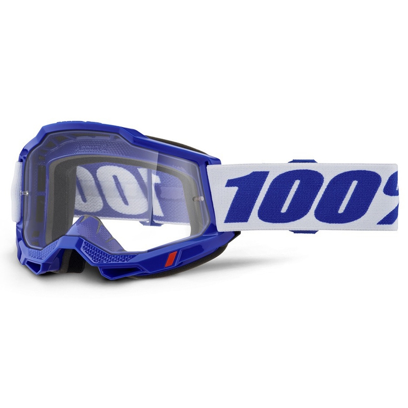 Motokrosové okuliare 100% ACCURI 2 modré s čírym plexisklom