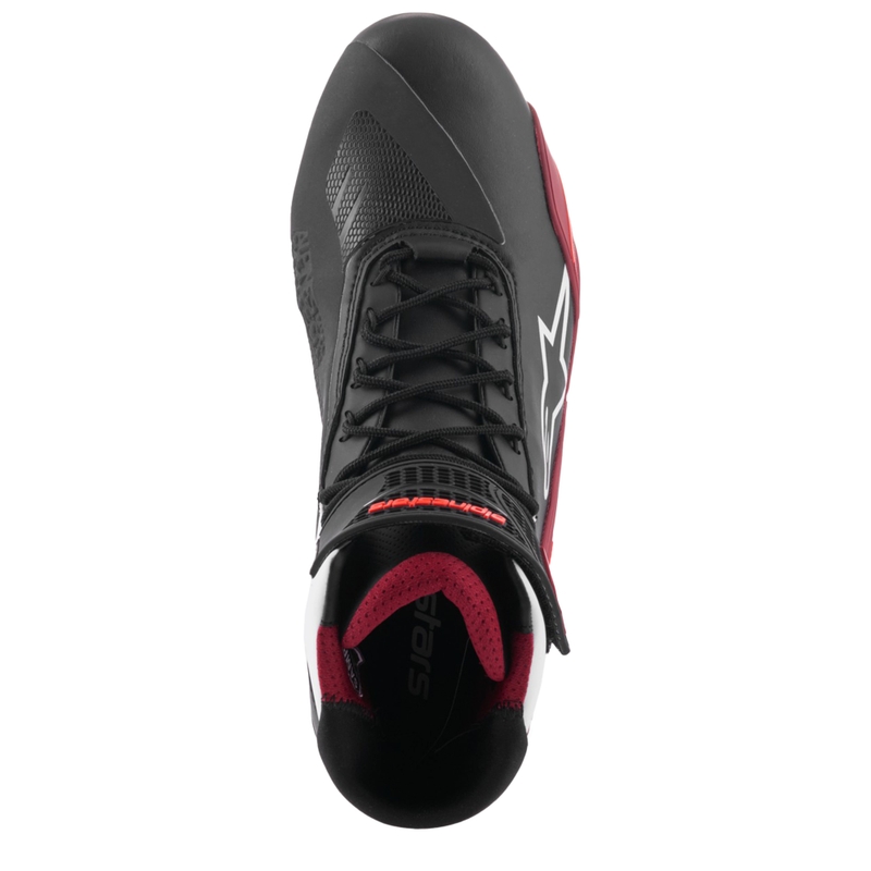 Topánky na motorku Alpinestars Faster-4 čierno-bielo-tmavo červené