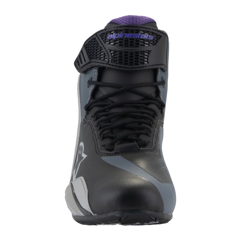 Dámske topánky na motorku Alpinestars Stella Faster-4 čierno-šedo-fialové