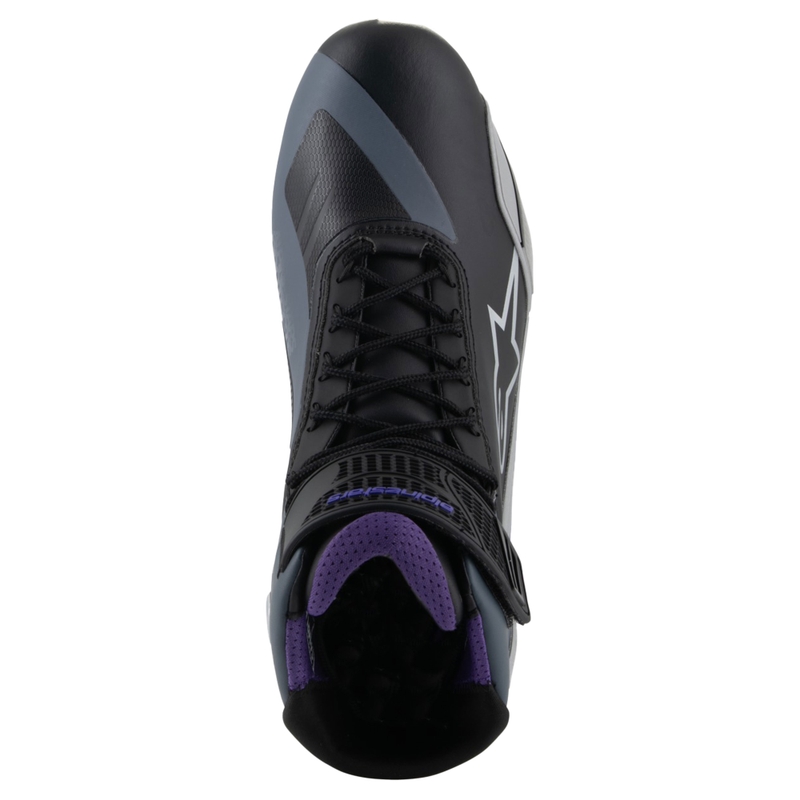 Dámske topánky na motorku Alpinestars Stella Faster-4 čierno-šedo-fialové