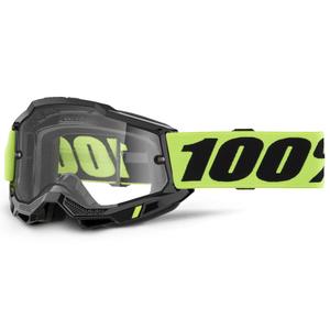Motokrosové okuliare 100% ACCURI 2 Enduro žlté s dvojitým čírym plexi