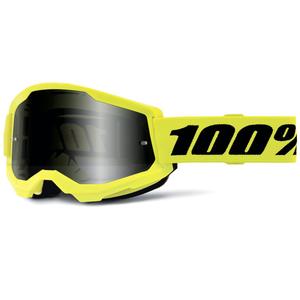 Motokrosové okuliare 100% ACCURI 2 Sand žlté s dvojitým dymovým plexi