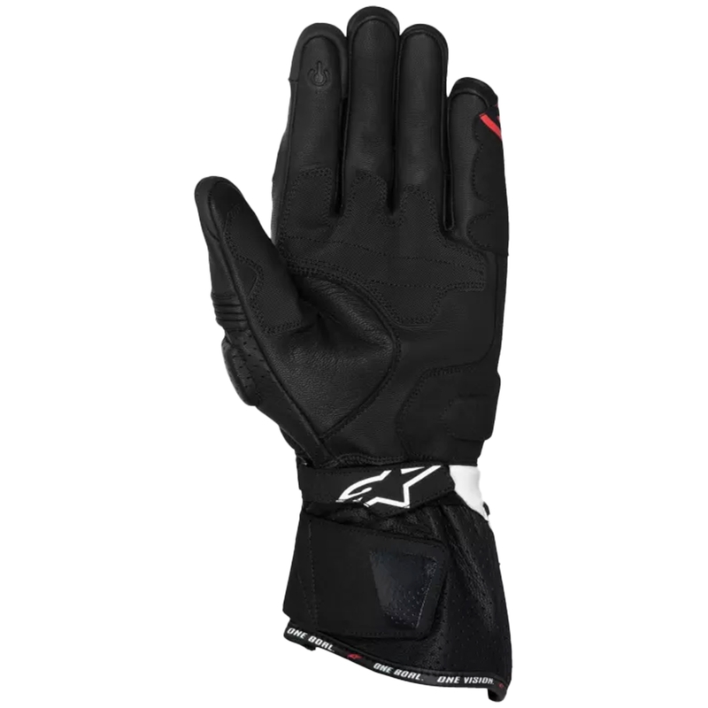 Rukavice na motorku Alpinestars SP-3 čierno-bielo-fluo červené