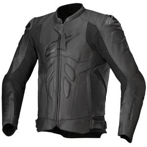 Kožená bunda na motorku Alpinestars Dusk čierna