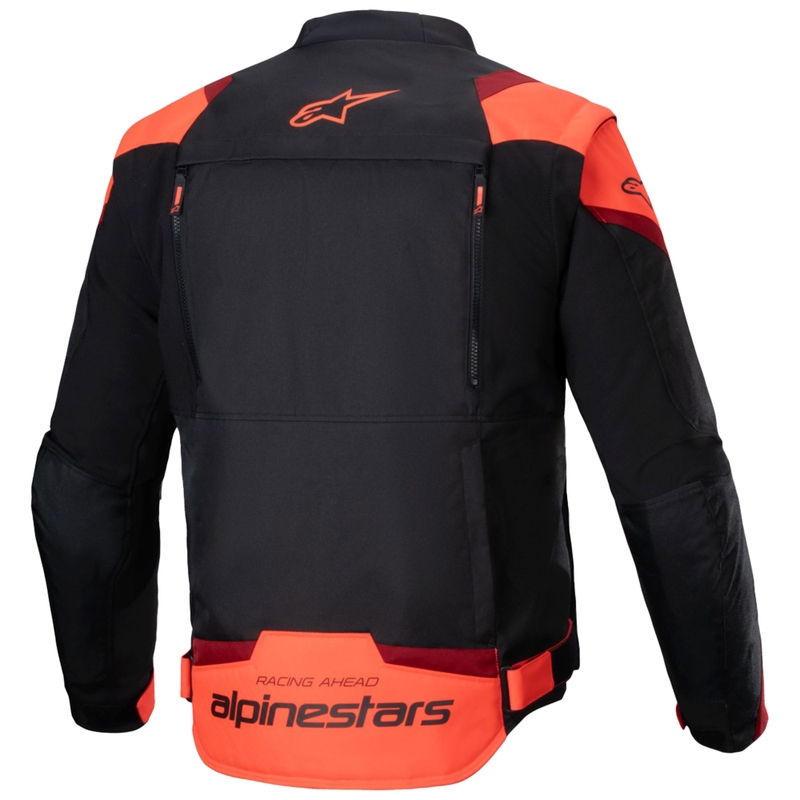 Bunda na motorku Alpinestars T-Stunt Air čierno-fluo červeno-červená