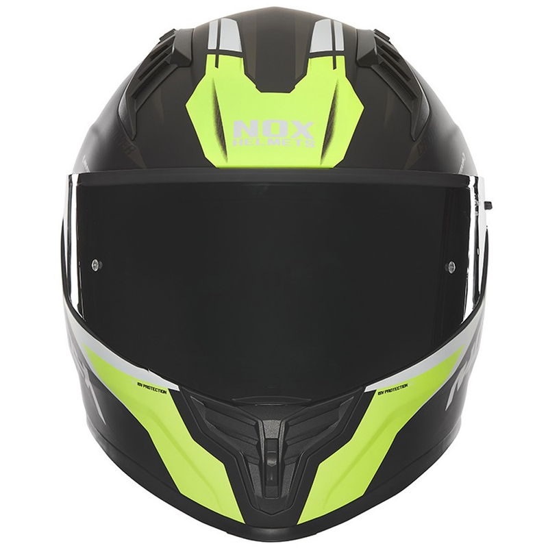 Integrálna prilba na motocykel NOX N401 Crower matná čierno-fluorescenčno žltá