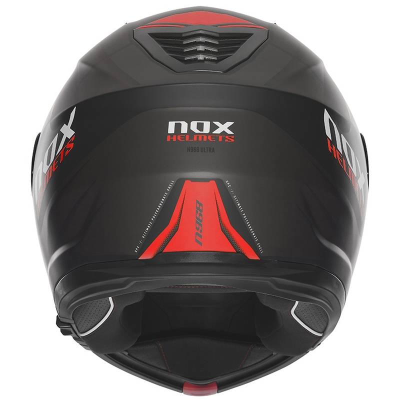 Odklápacia prilba na motocykel NOX N968 Ultra matná čierno-červená
