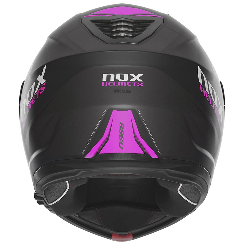 Odklápacia prilba na motocykel NOX N968 Ultra matná čierno-ružová