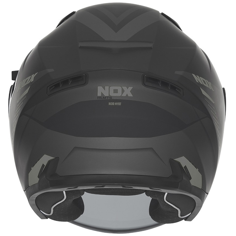 Otvorená prilba na motocykel NOX N130 Myst matná čierno-strieborná