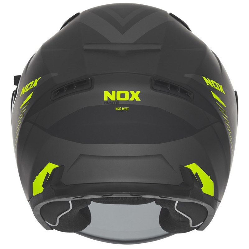 Otvorená prilba na motocykel NOX N130 Myst matná čierno-fluorescenčno žltá