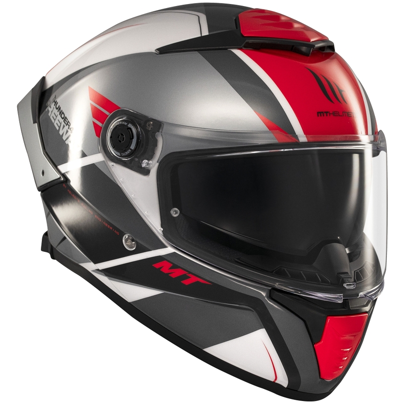 Integrálna prilba na motorku MT Thunder 4 SV Freeway čierno-šedo-červená