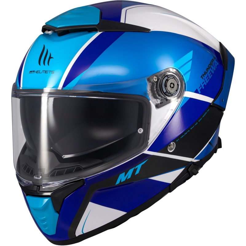 Integrálna prilba na motorku MT Thunder 4 SV Freeway modro-šedo-čierna