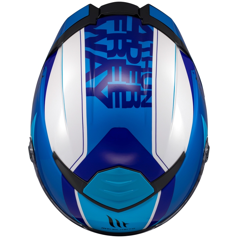 Integrálna prilba na motorku MT Thunder 4 SV Freeway modro-šedo-čierna