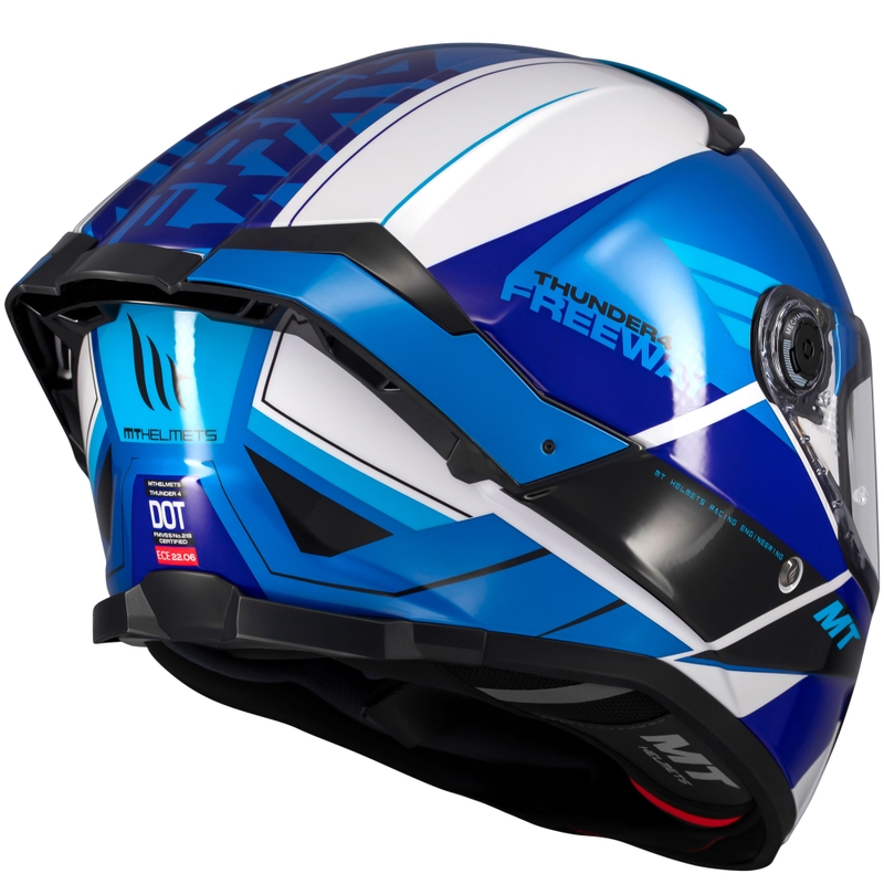 Integrálna prilba na motorku MT Thunder 4 SV Freeway modro-šedo-čierna