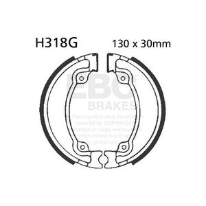 Brzdové čeľuste -sada EBC H318G drážkovaný vrátane  pružín