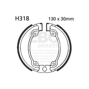 Brzdové čeľuste -sada EBC H318 vrátane  pružín