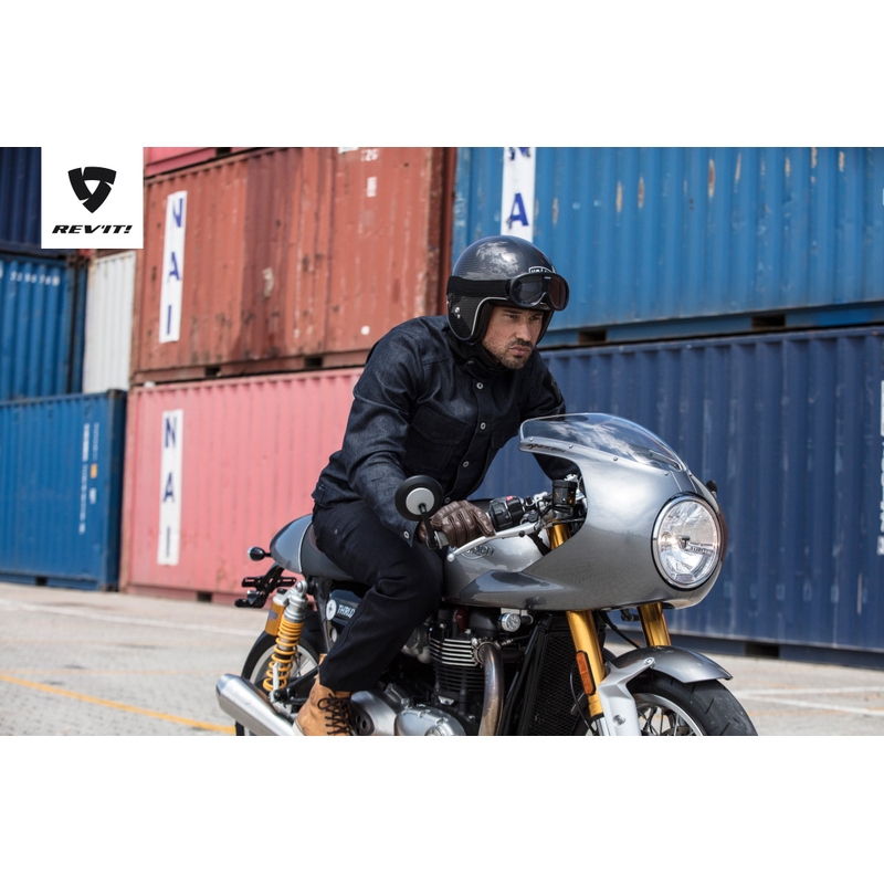 Košeľa na motocykel Revit Crosby modrá výpredaj