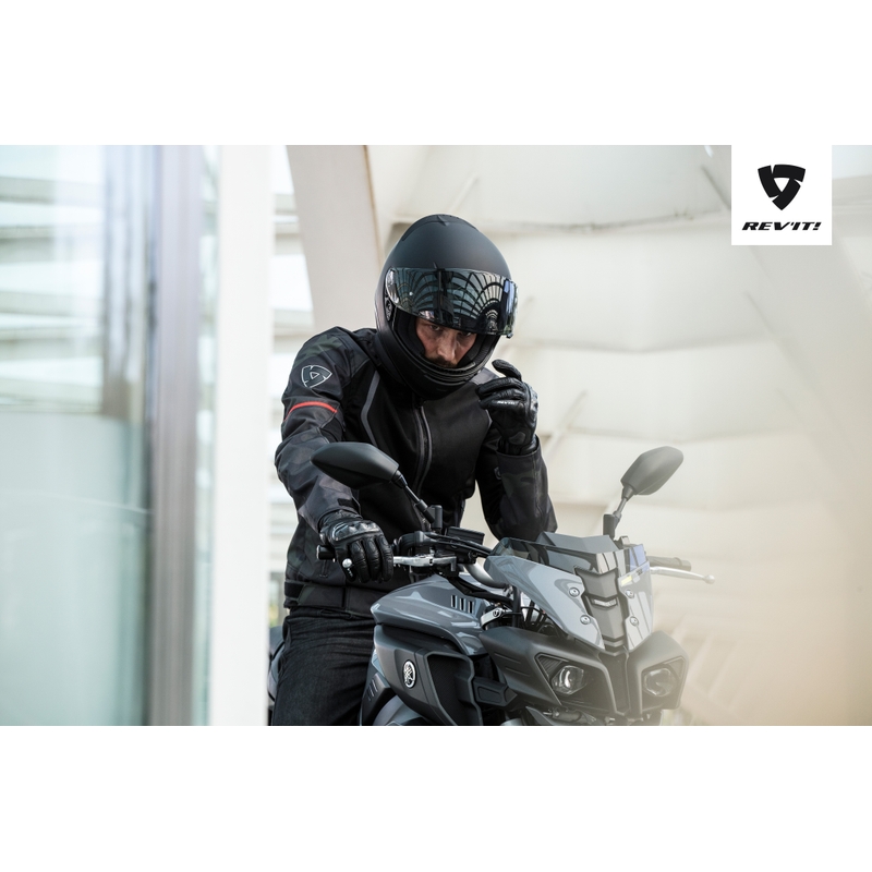Bunda na motocykel Revit Torque čierno-zelená camouflage výpredaj