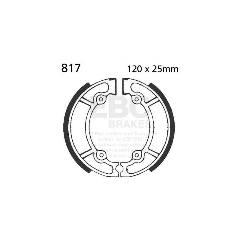 Brzdové čeľuste -sada EBC