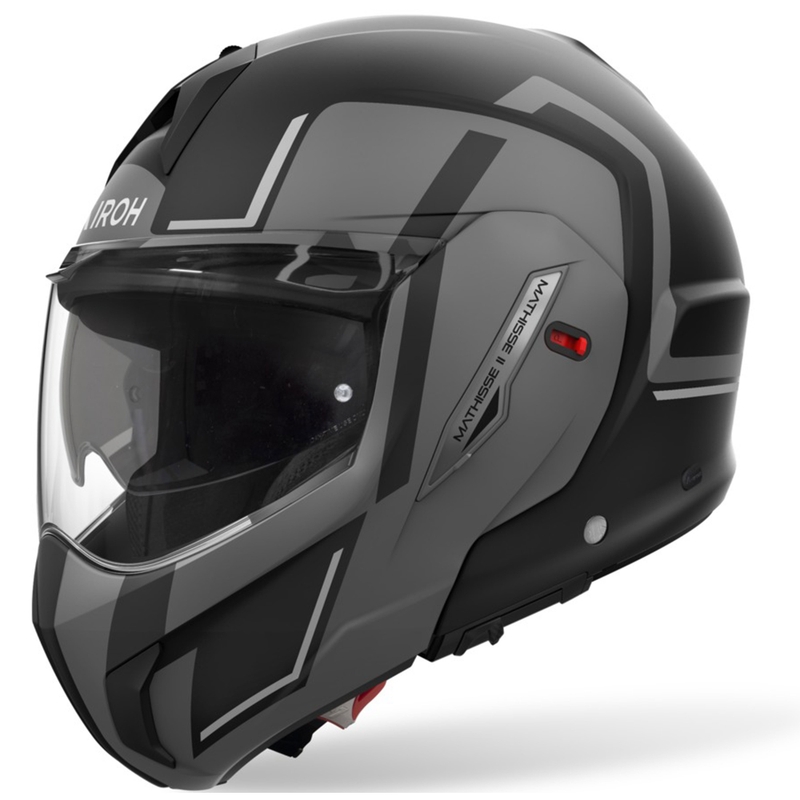 Preklápacia helma na motorku Airoh Mathisse 2 Genius matná šedá