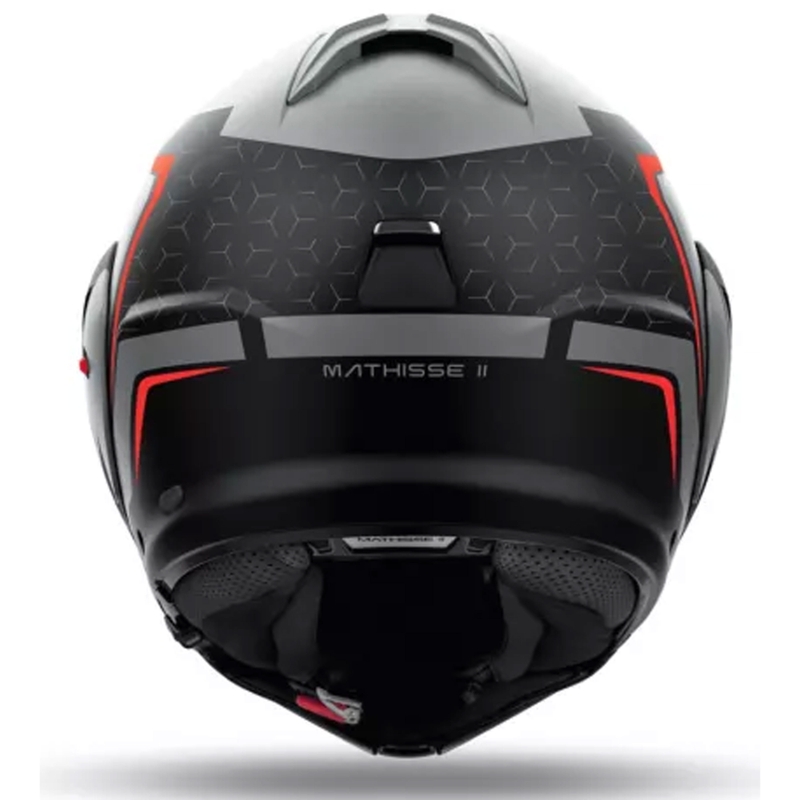 Preklápacia helma na motorku Airoh Mathisse 2 Magnet matná šedo-čierno-červená