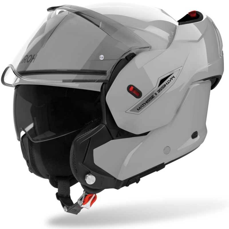 Preklápacia helma na motorku Airoh Mathisse 2 Color cementovo šedá
