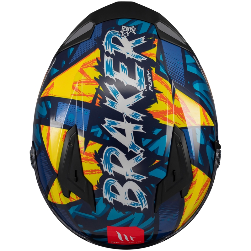 Integrálna prilba na motorku MT Braker SV Fury modro-žltá