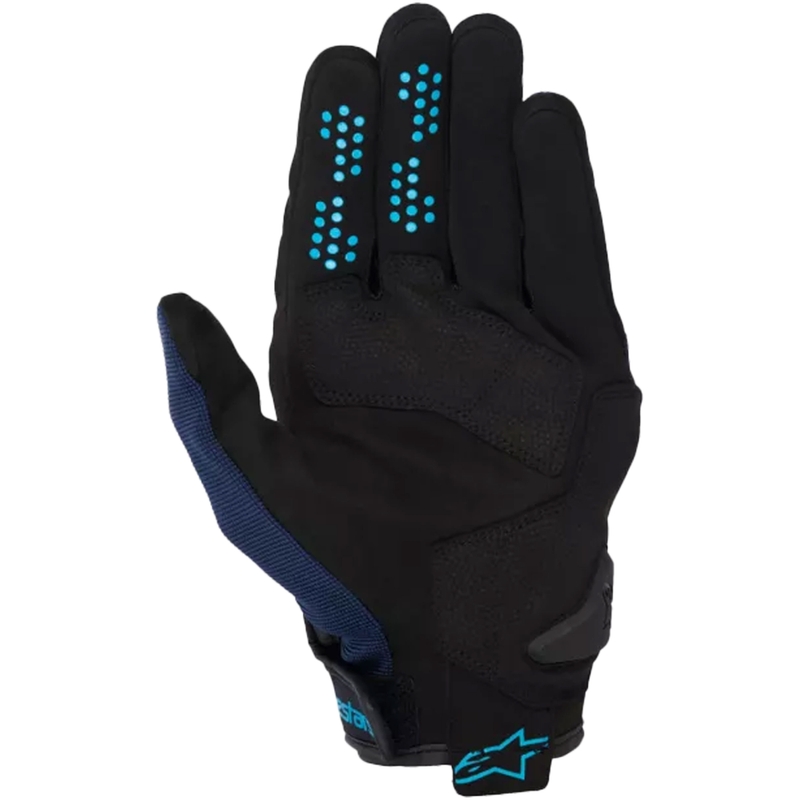 Rukavice na motorku Alpinestars Chrome V2 čierno-modro-svetlo modré