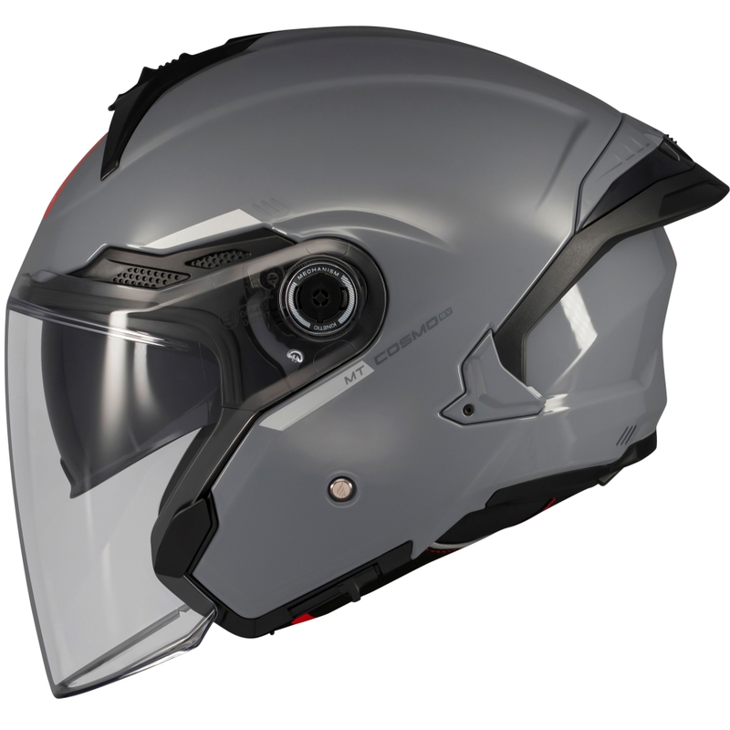 Otvorená prilba MT Cosmo SV lesklá šedá