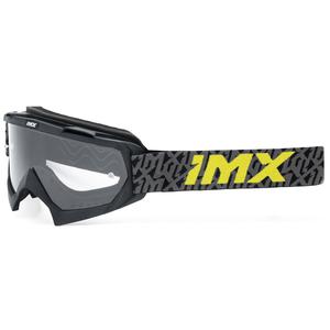 Motokrosové okuliare iMX Mud čierno-šedo-fluo žlté s čírym plexi