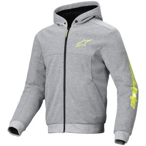 Mikina na motorku Alpinestars Chrome V2 Šport šedo-žltá