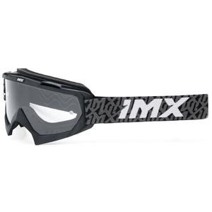 Motokrosové okuliare iMX Mud čierno-šedo-biele s čírym plexi
