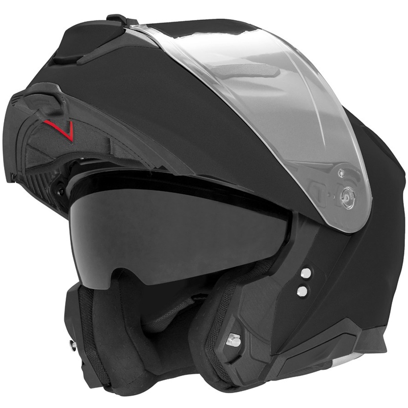 Vyklápacia helma na motorku NOX N967 matná čierna