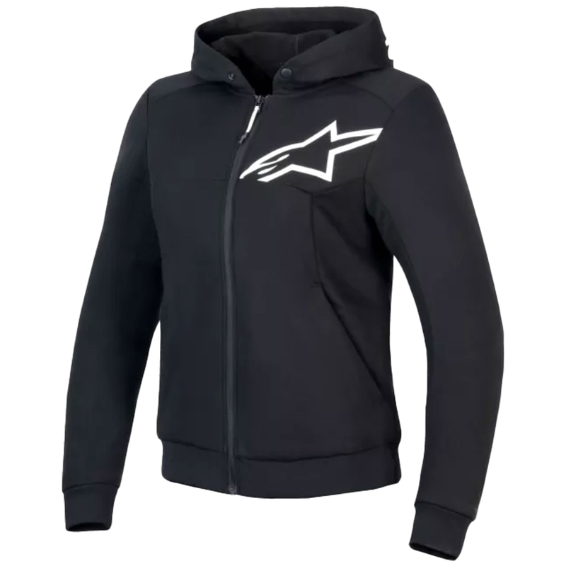 Dámska mikina na motorku Alpinestars Stella Chrome V2 Sport čierna