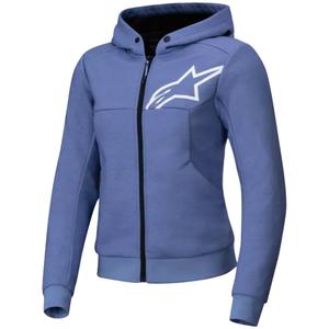 Dámska mikina na motorku Alpinestars Stella Chrome V2 Sport modrá