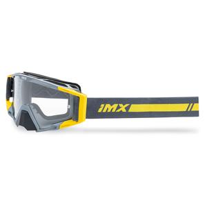 Motokrosové okuliare iMX Sand šedo-fluo žlté s iridiovým plexi