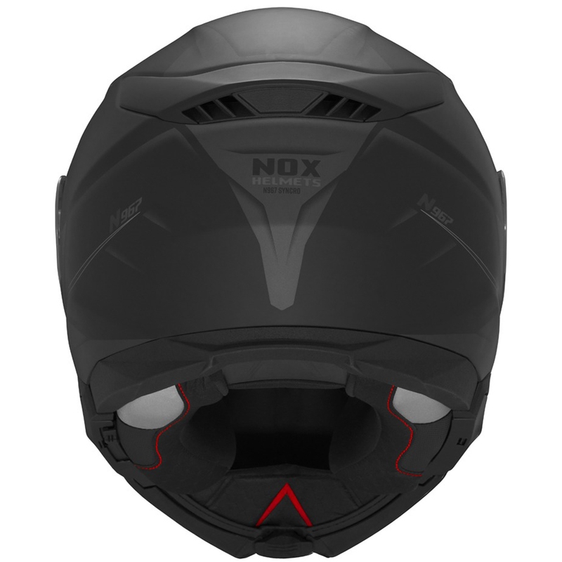 Vyklápacia helma na motorku NOX N967 Synchro matná čierno-šedá