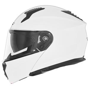 Vyklápacia helma na motorku NOX N968 perleťovo biela