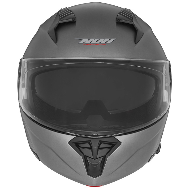 Odklápacia prilba na motocykel NOX N968 titánová