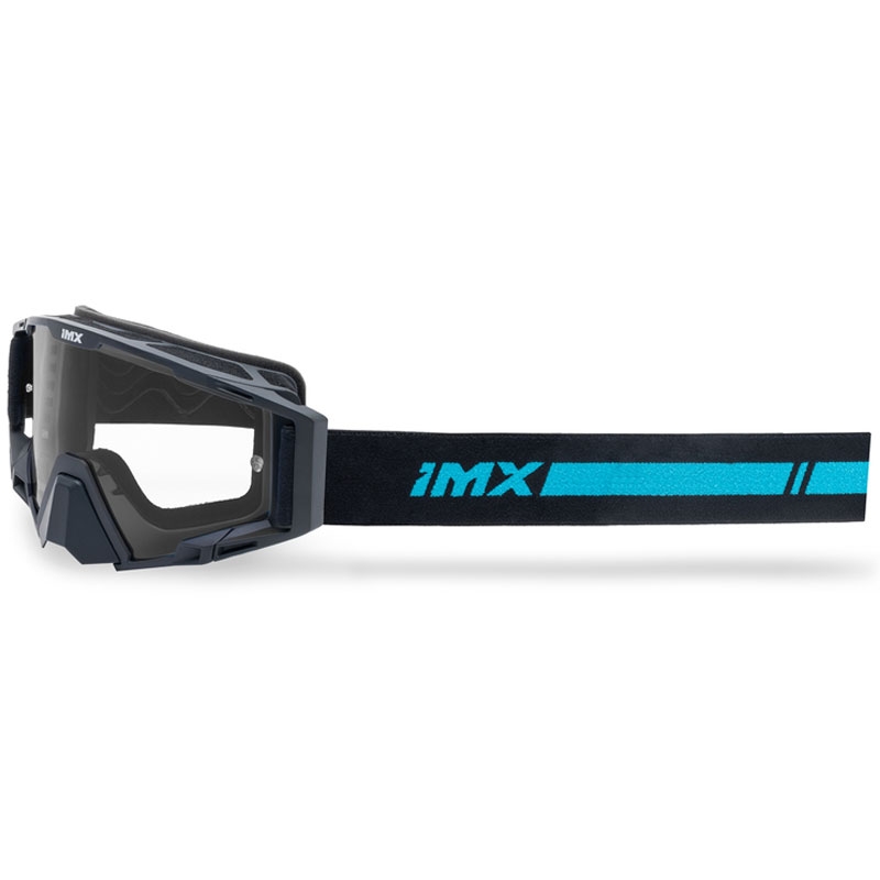 Motokrosové okuliare iMX Sand čierno-modré s modrým iridiovým plexi