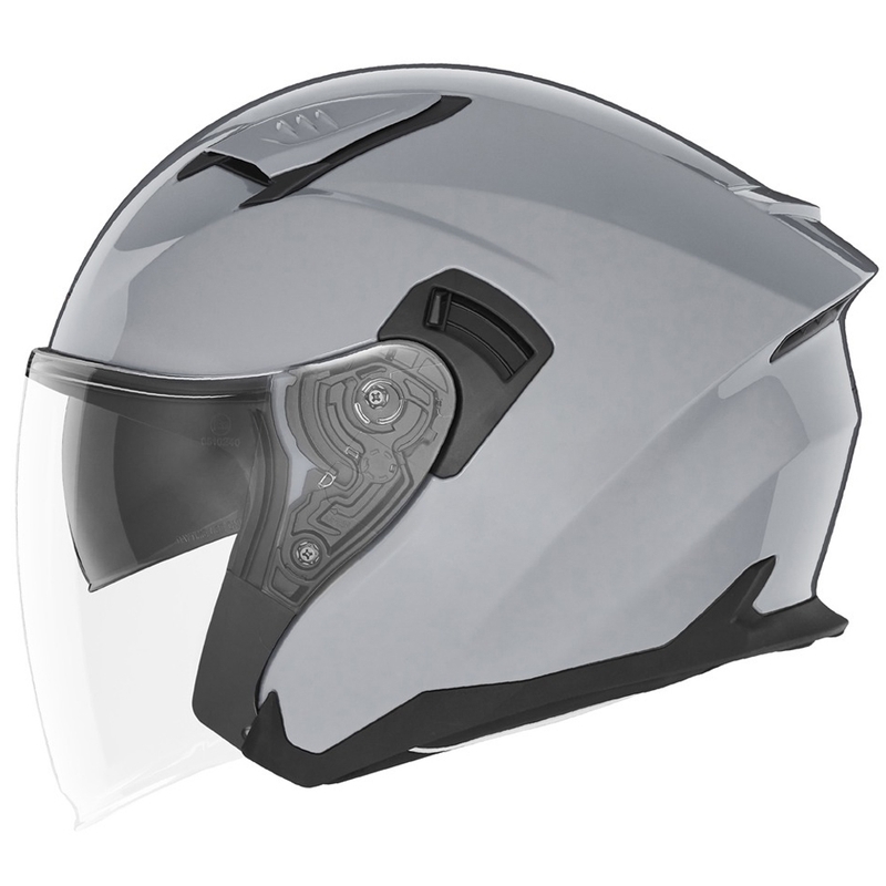 Otvorená prilba na motocykel NOX N130 sivá