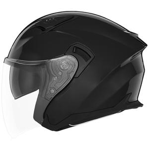 Otvorená helma na motorku NOX N130 čierna