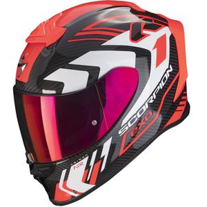Integrálna prilba Scorpion EXO-R1 EVO Carbon Air Supra čierno-červená
