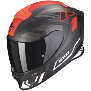 Integrálna prilba Scorpion EXO-R1 EVO Carbon Air Supra čierno-strieborno-červená