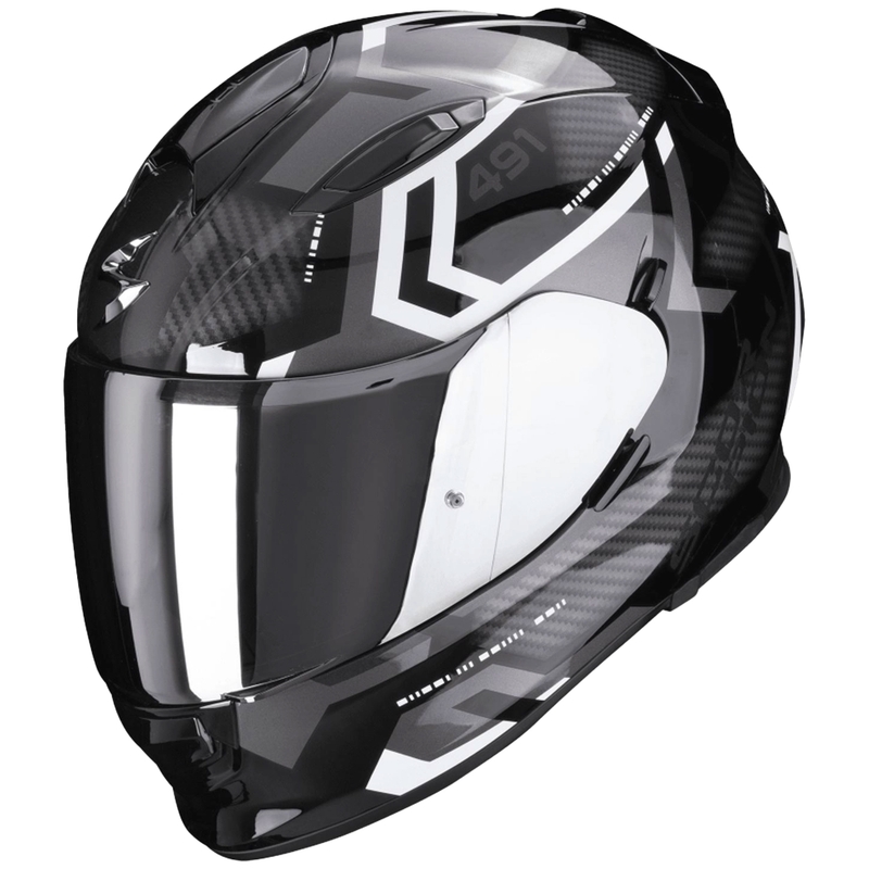 Integrálna prilba SCORPION EXO-491 SPIN čierno-biela výpredaj