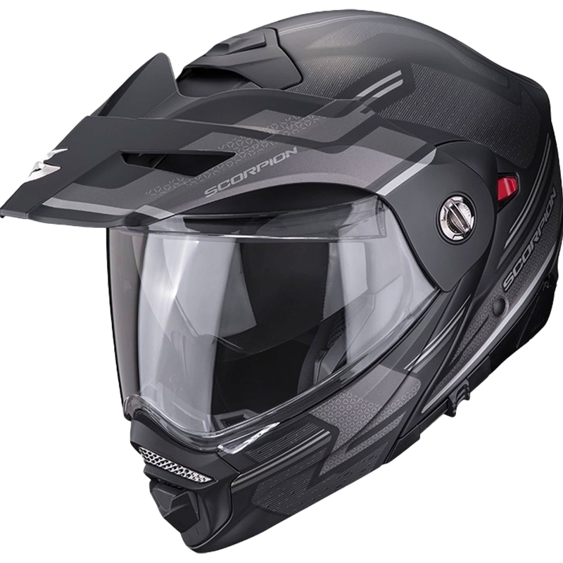 Prilba na motocykel SCORPION ADX-2 CARRERA matná čierno-strieborná