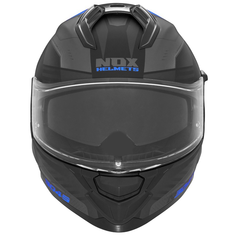 Integrálna prilba na motocykel NOX N304S CARVER matná čierno-modrá