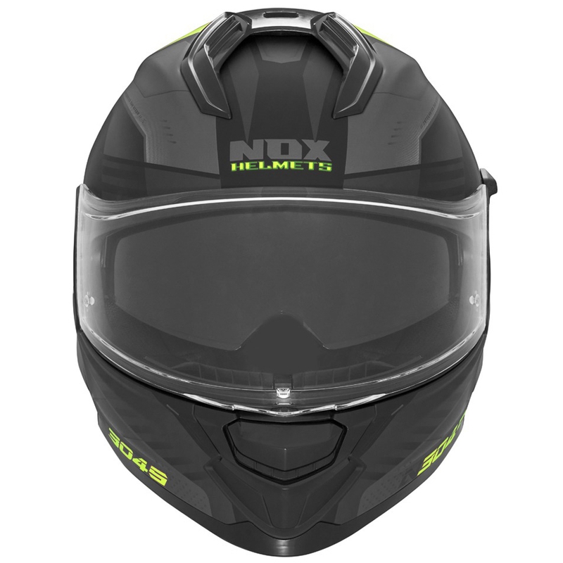 Integrálna prilba na motocykel NOX N304S CARVER matná čierno-žltá